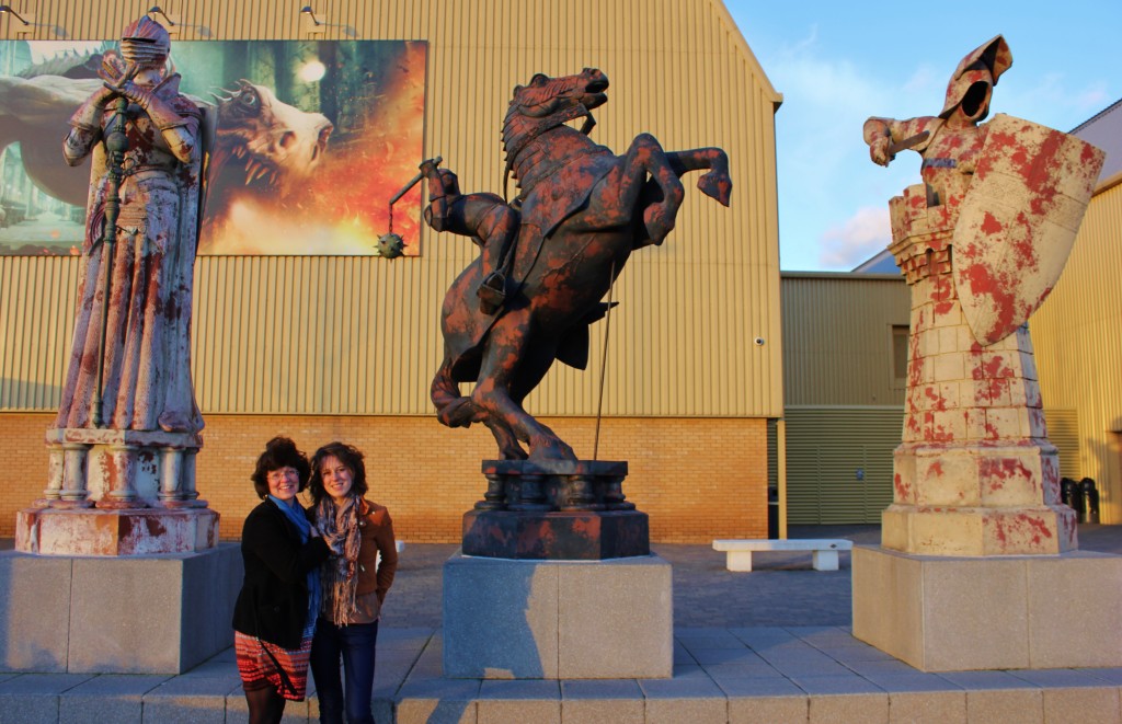 Me and my mum reading to go inside HP Studio Tours! hp studio tour