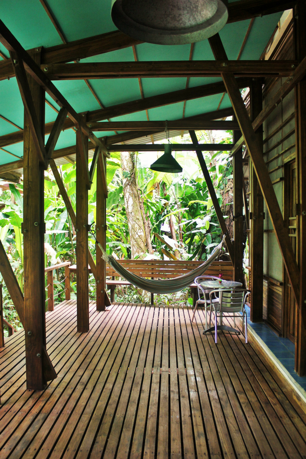 2 Outside on the eco-design decking at La Kukula ecolodge