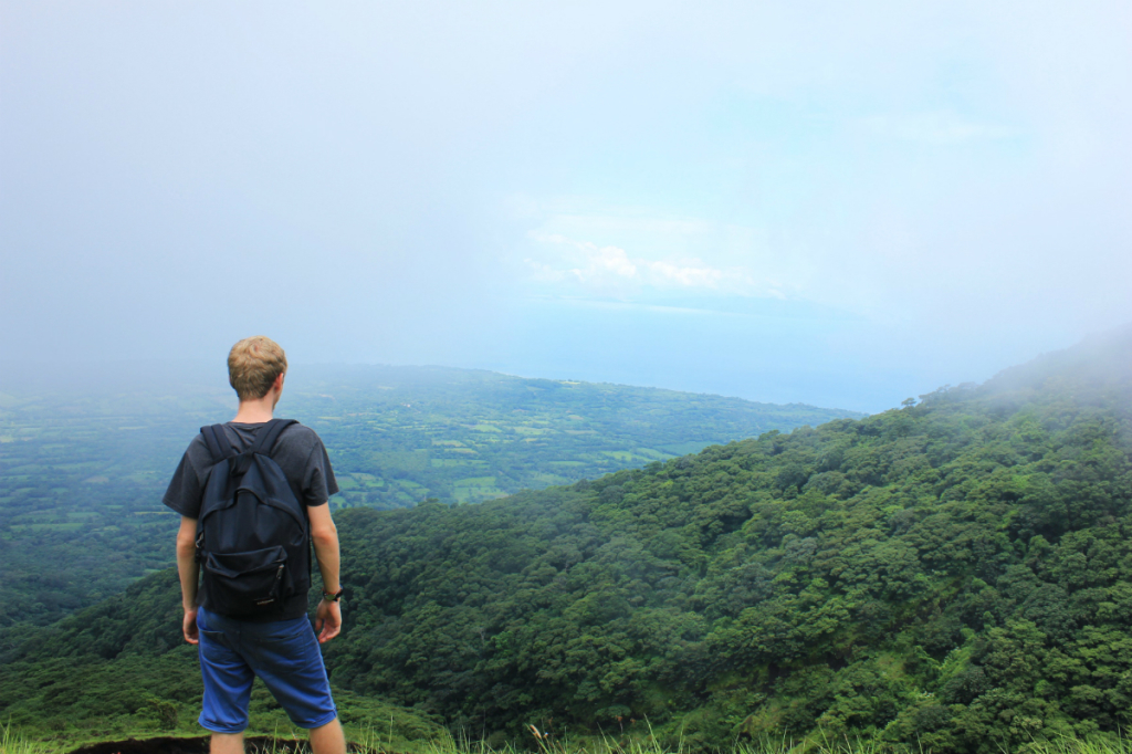Luke climbing Volcano Concepcion Ometepe Island - Charlie on Travel