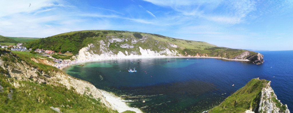 Lulworth cove UK Panoramic shot