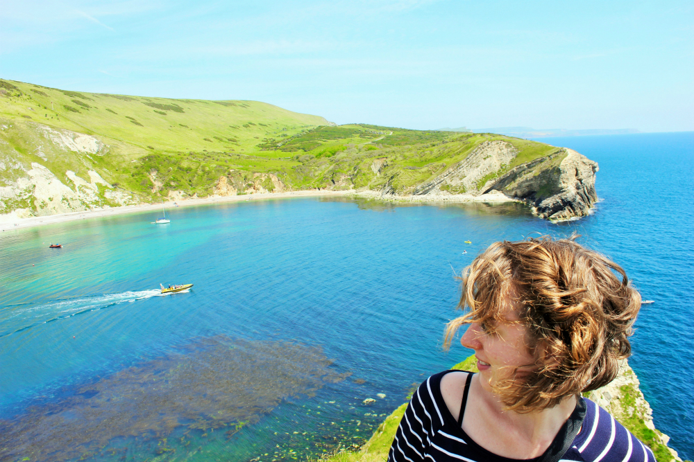 Lulworth Cove England and Charlie - Charlie on Travel