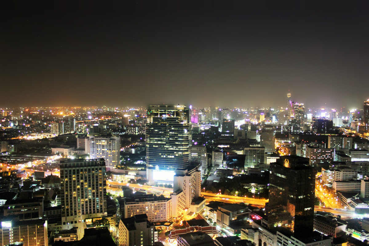 Bangkok skyline at night from sky bar cloud 49 thailand - charlie on travel 1200a
