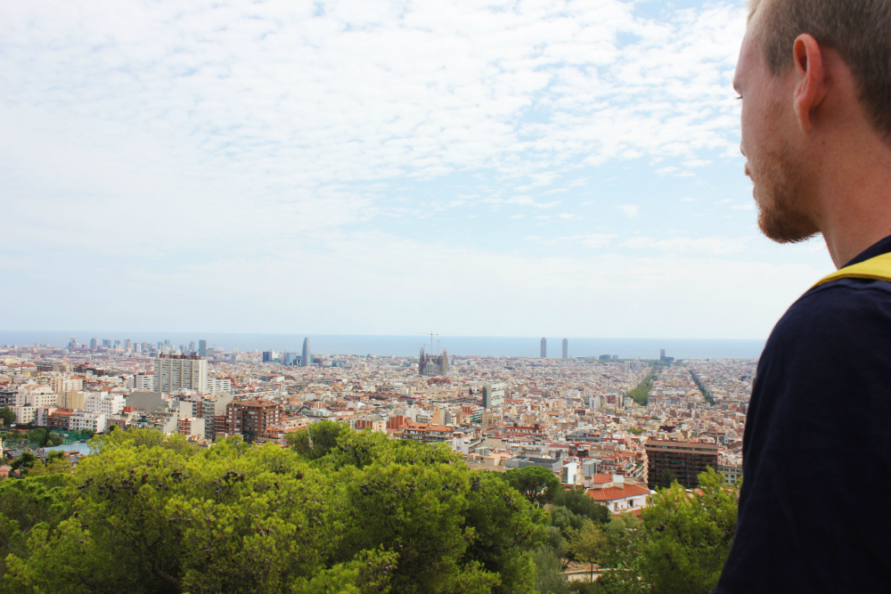 Luke overlooking Barcelona
