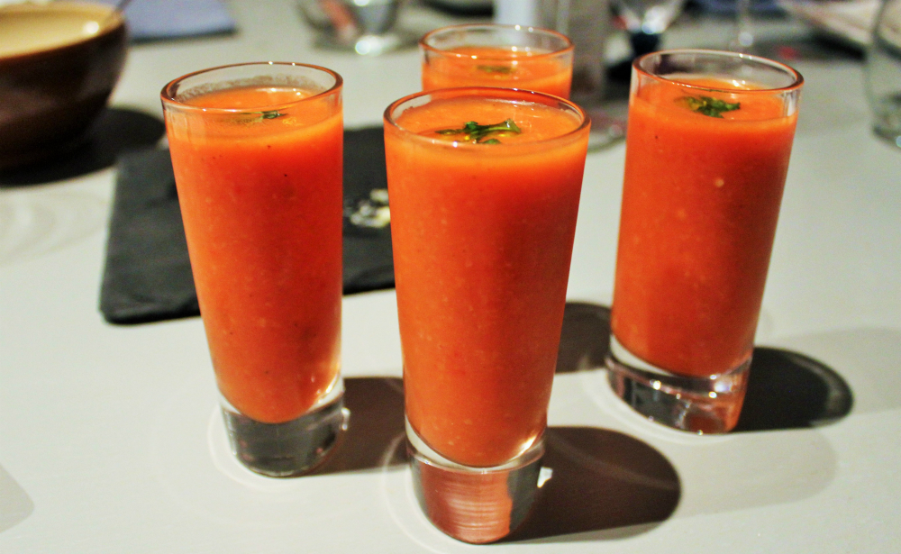 Barcelona cooking class Gazpacho - Charlie on Travel