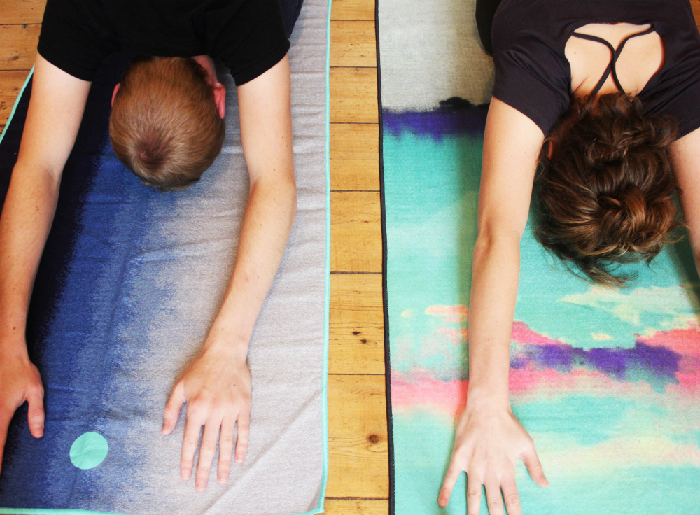 Stay healthy and keep fit while travelling - Manduka Yoga mat couple - Charlie on Travel