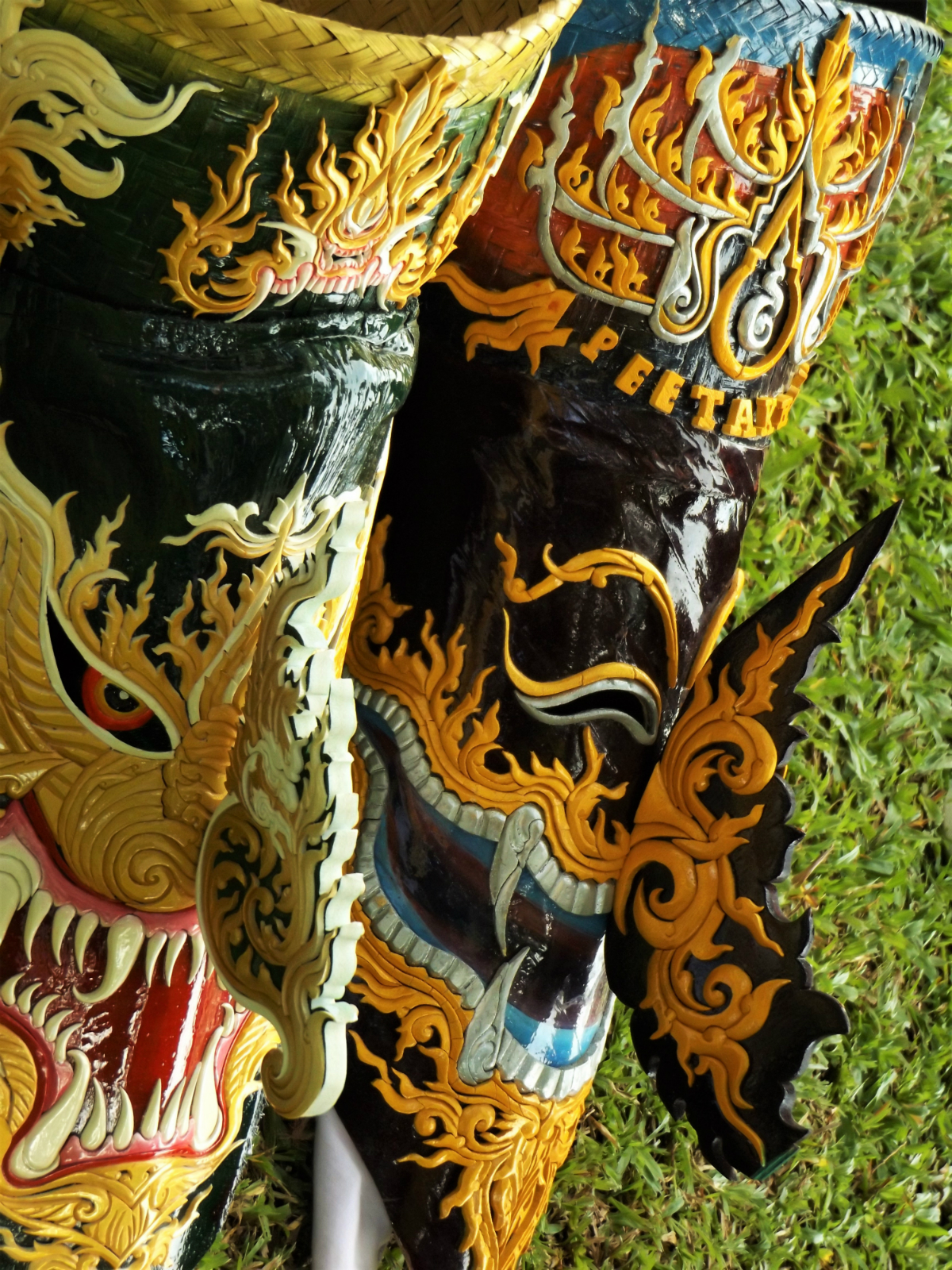 Black Masks at Phi Ta Khon Festival Thailand - Loei - Charlie on Travel