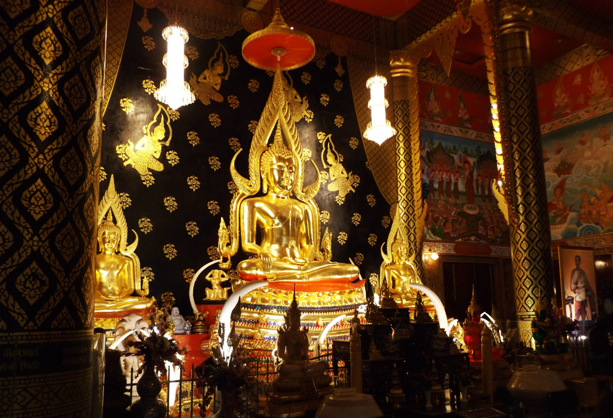 Golden Buddha at Phi Ta Khon Festival Thailand - Loei - Charlie on Travel