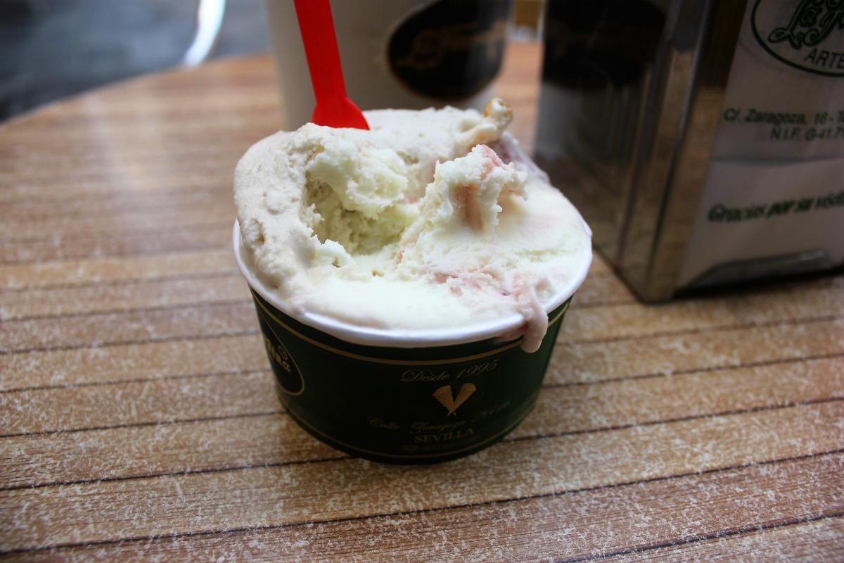Best Ice Cream in Seville Heladeria La Fiorentina - Vegetarian in Seville - Charlie on Travel