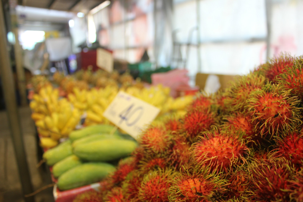 Rambutans in a Thai market