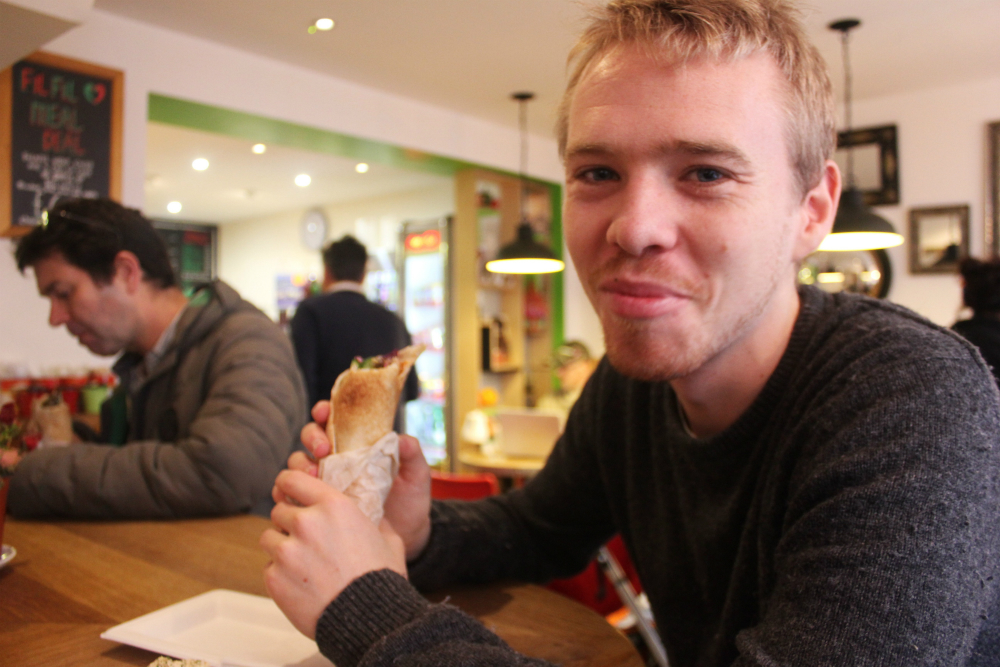 FilFil Cafe in Brighton happy Luke - Charlie on Travel