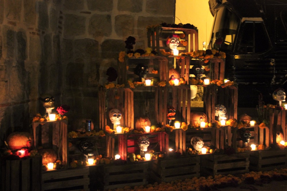 Oaxaca Mexico Day of the Dead candles