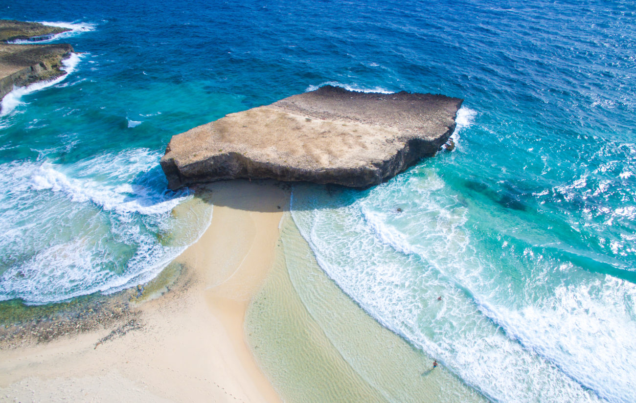 Boca Keto Beach as seen from above Aruba