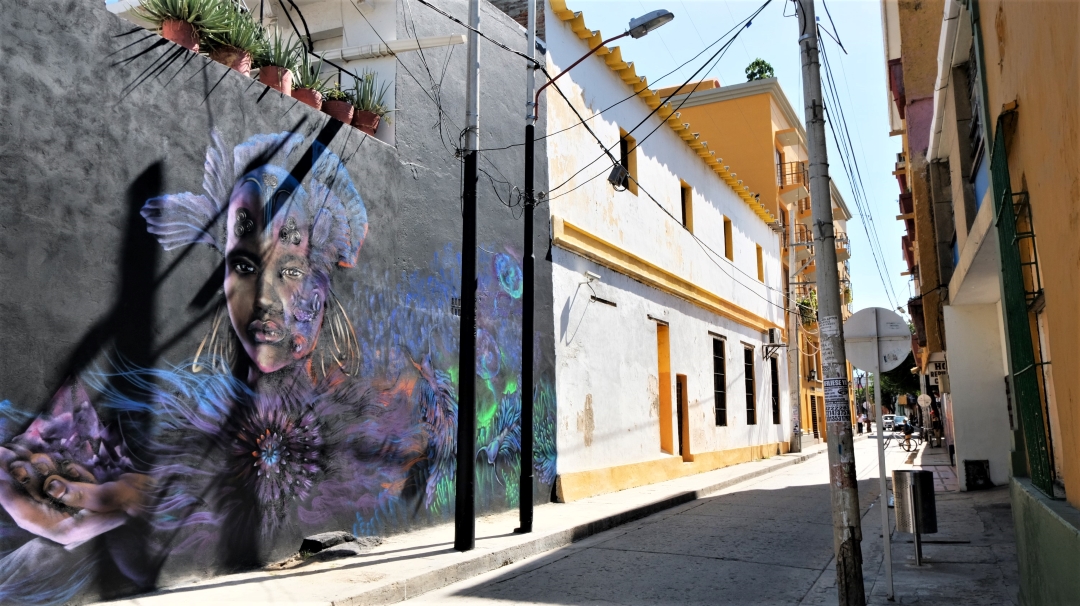 Street art in Santa Marta Colombia