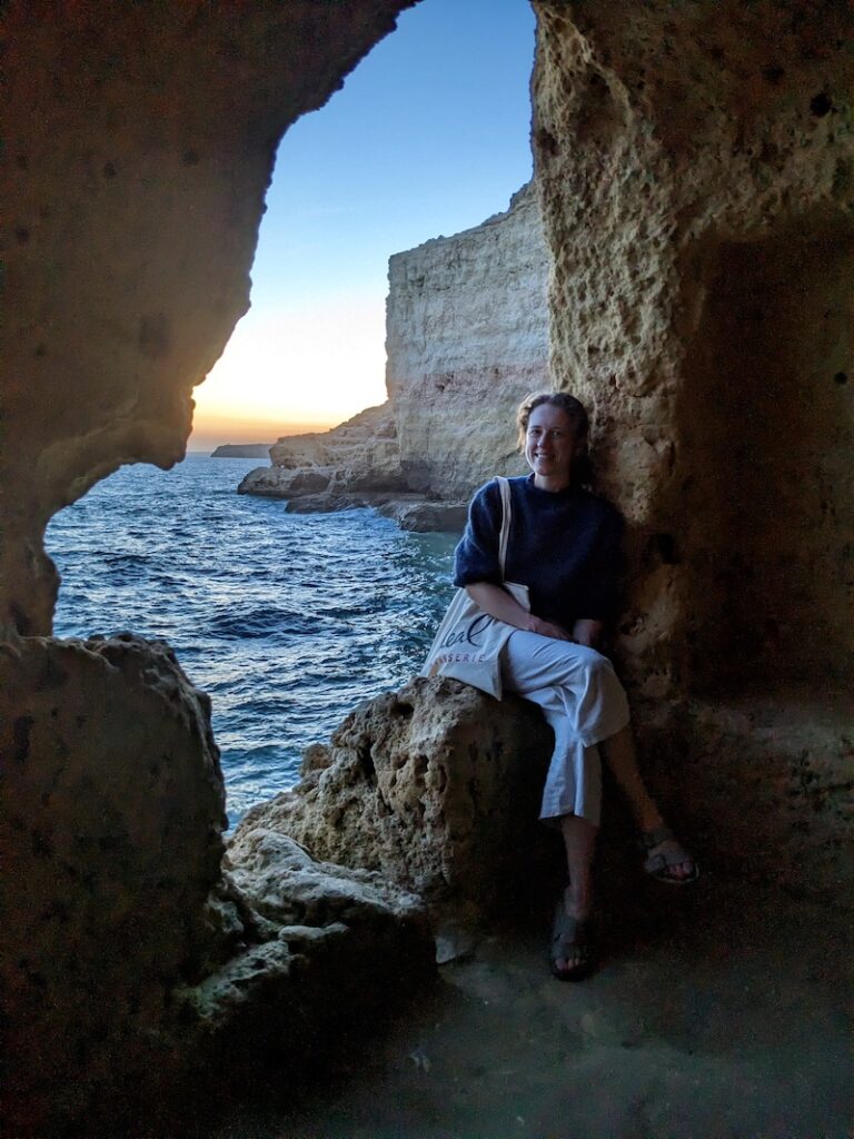 The Algar Seco rock formations on the Carvoeiro coastline, Algarve