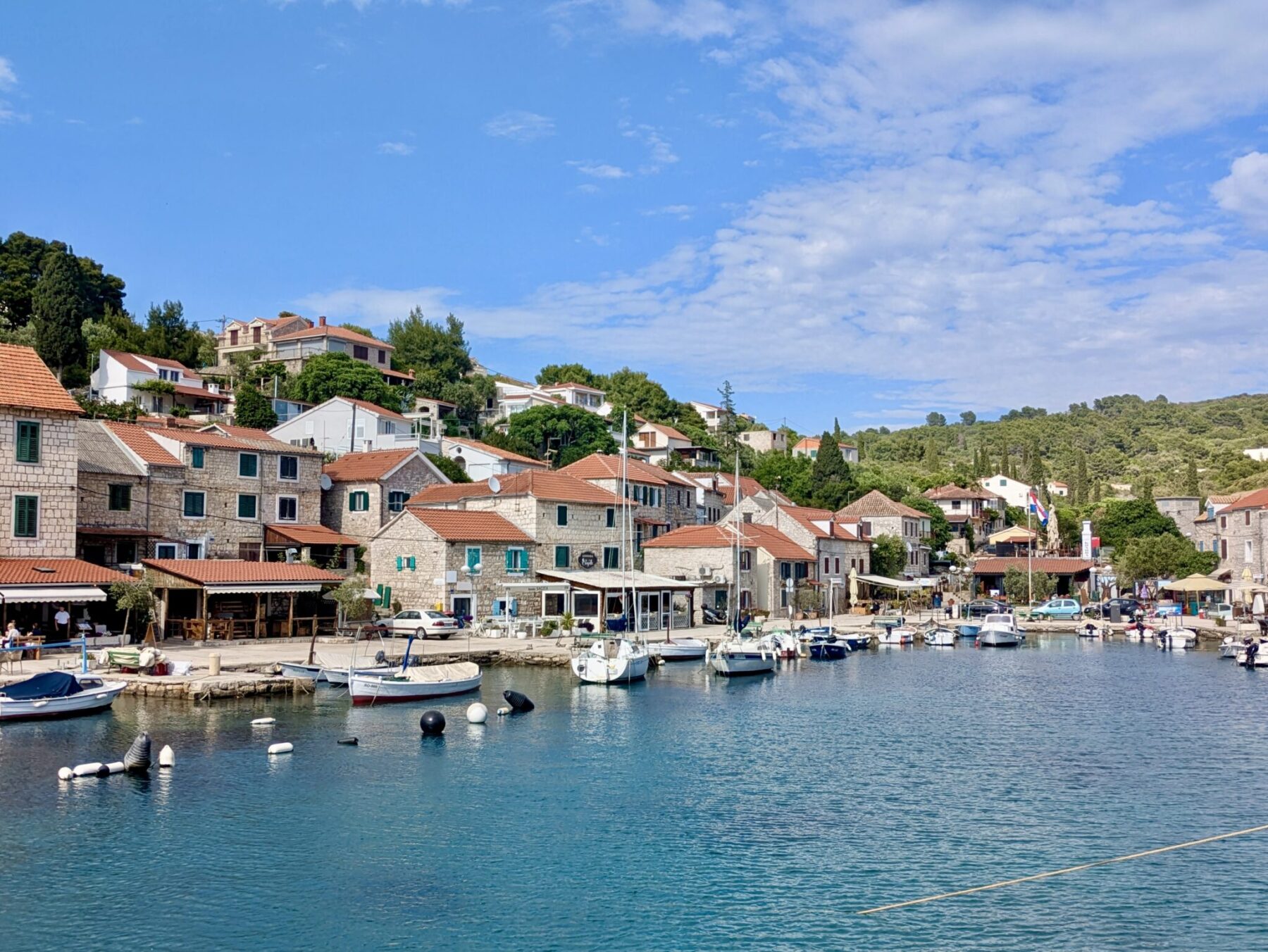Sailing in Croatia - Maslinica Harbour - Charlie on Travel