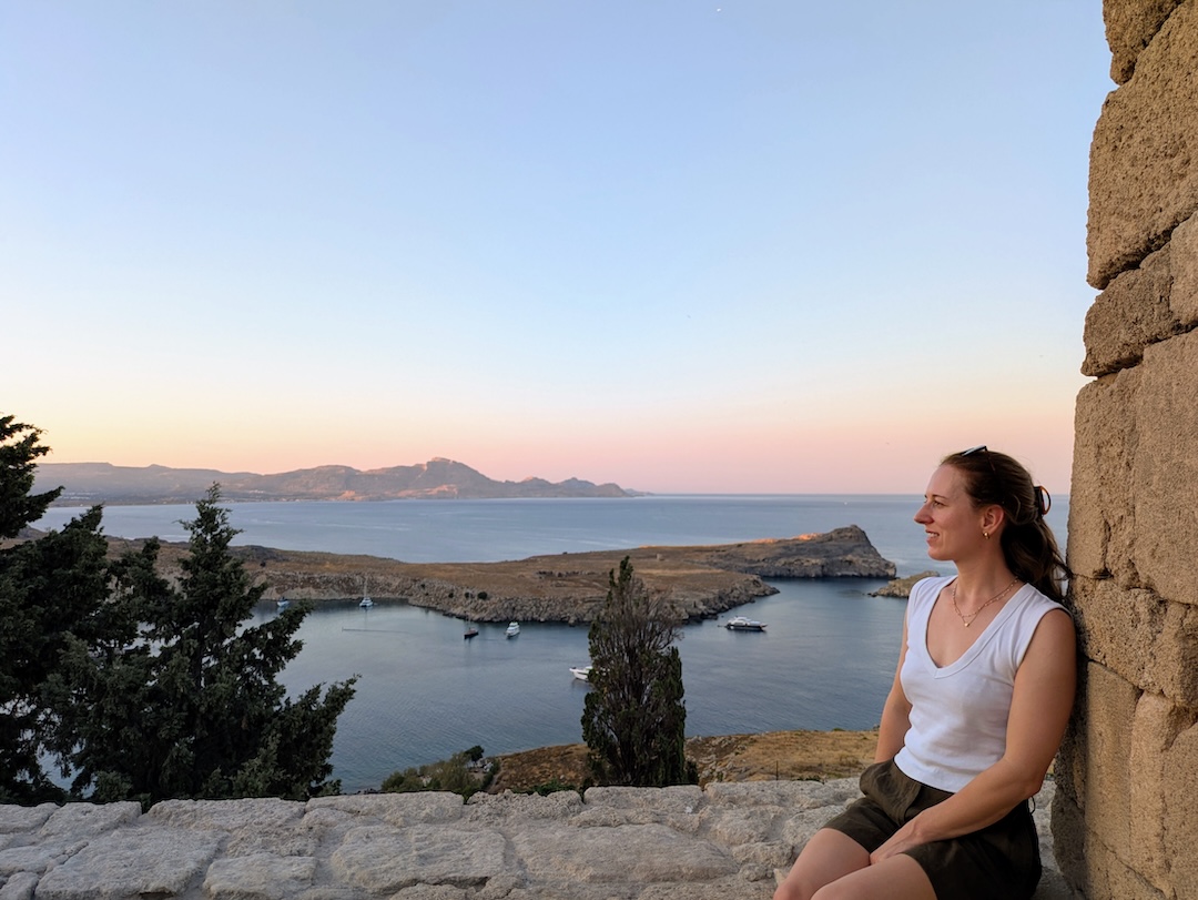 Charlie at Acropolis Lindos Rhodes