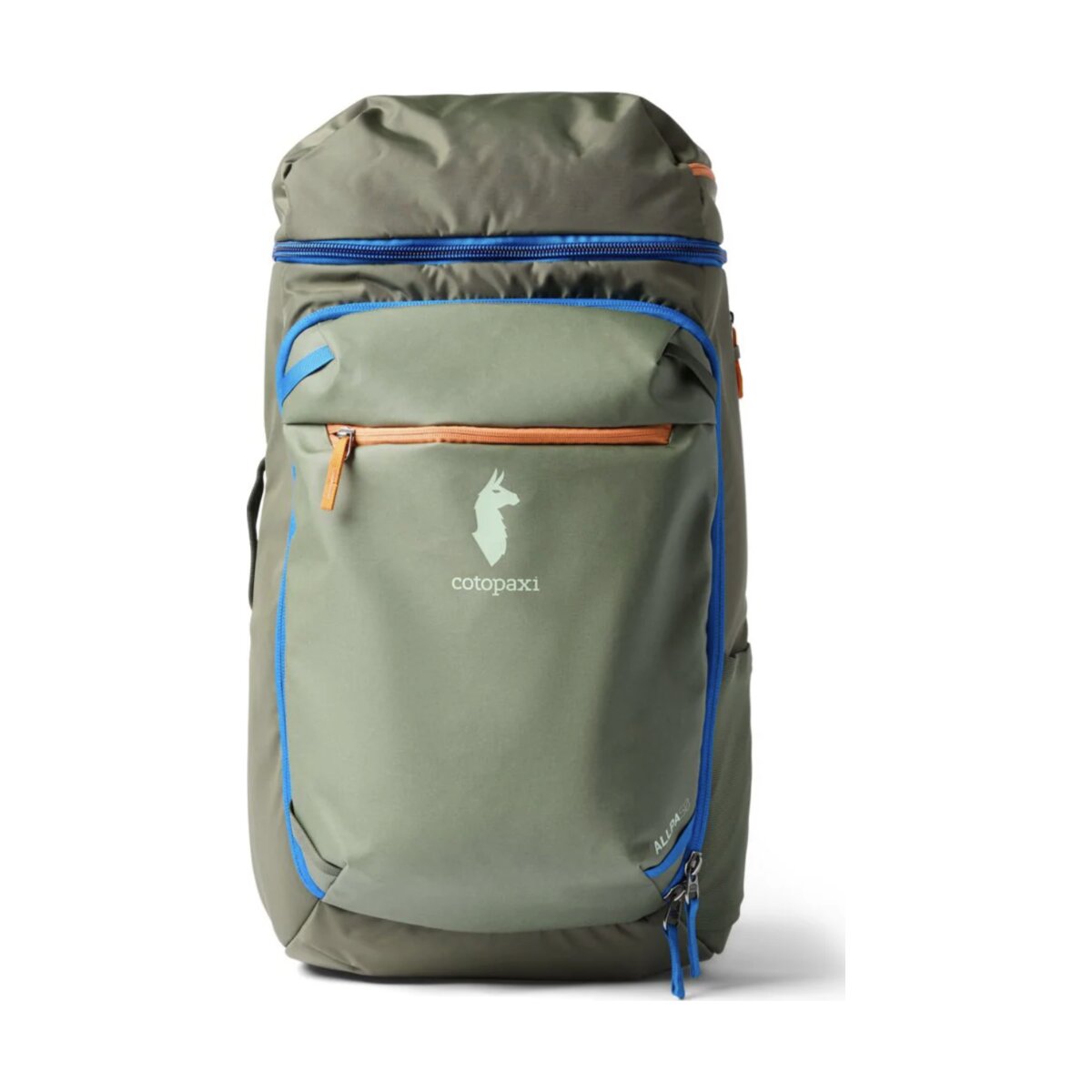 Cotopaxi Allpa 50L adventure travel pack, side angle